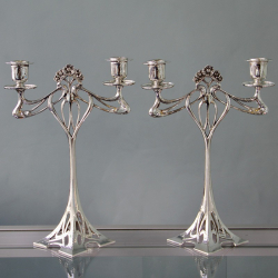 Pair of Antique WMF Silver...