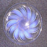 R Lalique Glass Dish Signed. Circa 1930