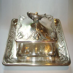 Silver Plated WMF Sardine Dish. Circa 1900