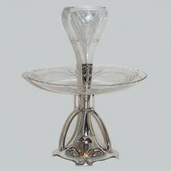 Silver Plated WMF Flower & Fruit Stand with Original...