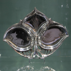 WMF Silver Plated Triple Fruit or Sweet Dish. Circa 1900