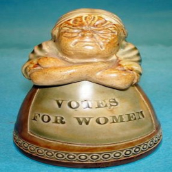 Royal Doulton Suffragette Movement Novelty Inkwell. Circa...