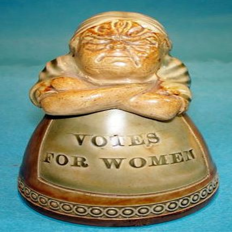 Royal Doulton Suffragette Movement Novelty Inkwell. Circa 1920