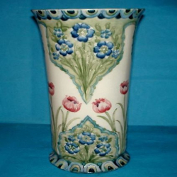 William Moorcroft Vase Decorated with Poppies & Forget-Me-Nots.