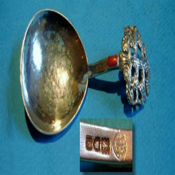 Edward Spencer for Artificers Guild Tree of Life Design Silver Caddy Spoon