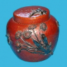Gorham Silver & Bronze Patinated Ginger Jar. Circa 1890-1900