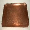 Arts & Crafts Copper Tray with Celtic Entralac and Entwined Birds. Circa 1900