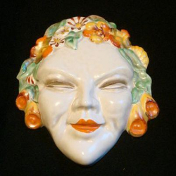 Clarice Cliff Wall Mask. Marked Clarice Cliff Wilkinson...