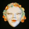 Clarice Cliff Wall Mask. Marked Clarice Cliff Wilkinson England. Circa 1935