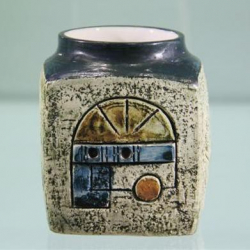 Troika Cube Vase. Circa 1970