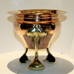 William Soutter & Son Arts & Crafts Brass & Copper Jardiniere