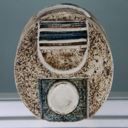 Troika Wheel Vase Attributed to Teo Bernatowitz. Circa 1974
