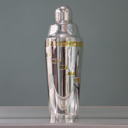 Napier Art Deco Silver Plated Dial-a-Drink Recipe Cocktail Shaker
