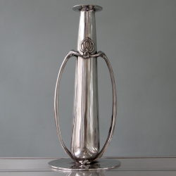 Archibald Knox for Liberty & Co Pewter Vase. Tudric 0212....