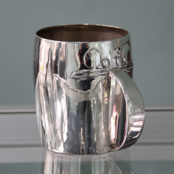 Archibald Knox for Liberty & Co Cymric Silver Tankard with Turquoise Cabochon