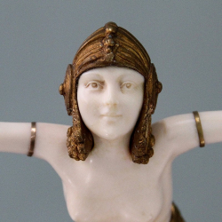Bronze & Ivory Chain Dancer by Demetre Chiparus. Circa 1925