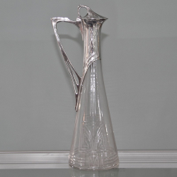 Silver Plated Secessionist Claret Jug with Original...