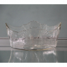Art Nouveau WMF Silver Plated Flower Dish with Clear Glass Liner