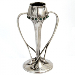 Archibald Knox for Liberty & Co Tudric Pewter Vase Inset...