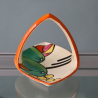 Clarice Cliff  "Apples" Hand Painted Bizarre Oval Handled Dish