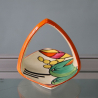 Clarice Cliff  "Apples" Hand Painted Bizarre Oval Handled Dish