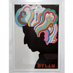 Bob Dylan Lithograph Poster by Milton Glaser