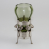 William Hutton Silver Vase with Powell Green Glass Liner
