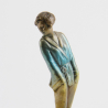 Josef Lorenzl Art Deco Bronze Pyjama Girl on Onyx Base