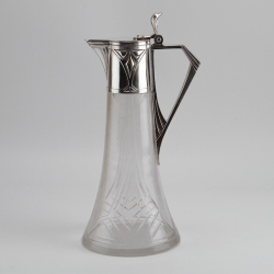 WMF Silver Plated Claret Jug with Original Cut Glass Liner