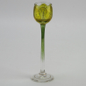 Theresienthal Green Art Nouveau Glass