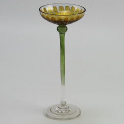 Theresienthal Gold Coloured Art Nouveau Glass