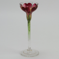 Theresienthal Red Art Nouveau Glass