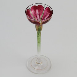 Theresienthal Red Art Nouveau Glass