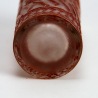 R Lalique Red Enameled Glass Atomiser Perfume Bottle