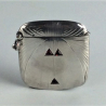 Silver Cigarette Case and Matching Vesta of Secessionist Design