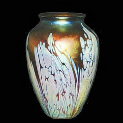 Loetz Glass Iridescent Oil Spot Vase. Circa 1900