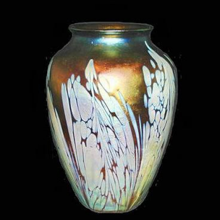 Loetz Glass Iridescent Oil Spot Vase. Circa 1900
