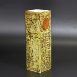Troika Early Vase by Benny Sirota in Rare Moss Green and...