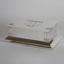 WMF Art Nouveau Silver Plated Box with Cedar Wood Lining