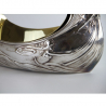 WMF Art Nouveau Silver Plated Boat Shaped Flower Dish
