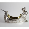 WMF Art Nouveau Silver Plated Boat Shaped Flower Dish