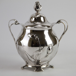 WMF Art Nouveau Silver Plated Biscuit or Sweet Jar with...
