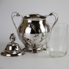 WMF Art Nouveau Silver Plated Biscuit or Sweet Jar with Original Glass Liner