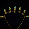 Murrle Bennett Art Nouveau 15ct Gold and Turquoise Necklace