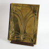 Art Nouveau Brass Bound Document Folder with Art Nouveau Design