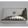 Liberty Tudric Pewter Box Inset with a Turquoise Cabochon