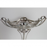 WMF Art Nouveau Silver Plated Pedestal Fruit Stand with Original Glass Liner