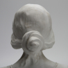 Affortunato Gori Bisque Porcelain Bust of a Young Woman