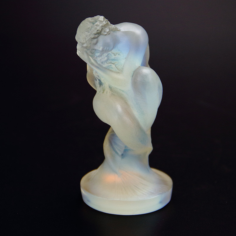 Rene Lalique Sirene Car Mascot Opalescent Glass Mythical Figure