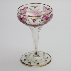 Meyers Neff Art Nouveau Enamelled and Gilded Champagne Coupe